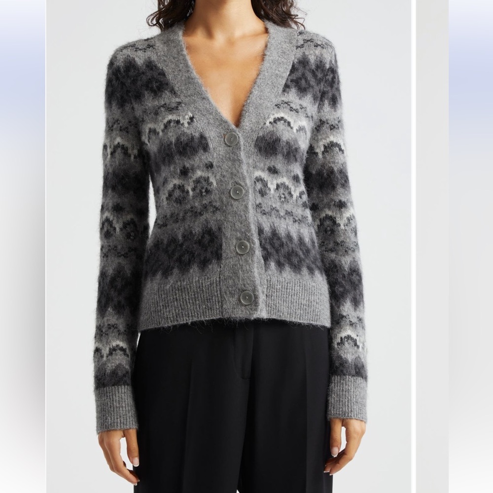 VINCE Fair Isle Cardigan